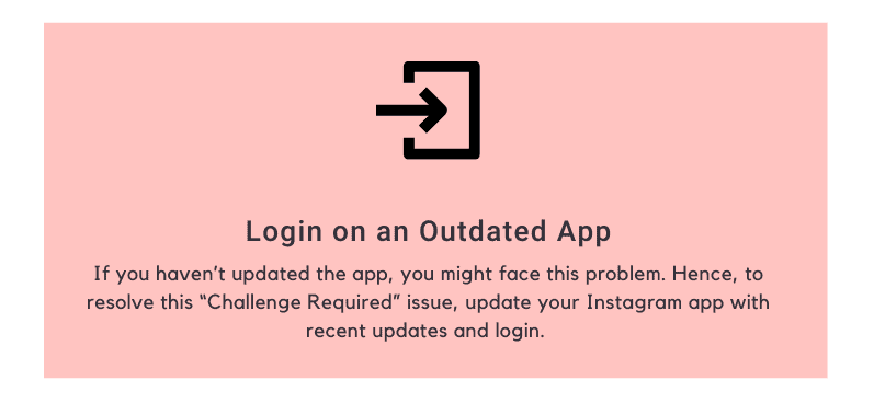 Login on an Outdated App