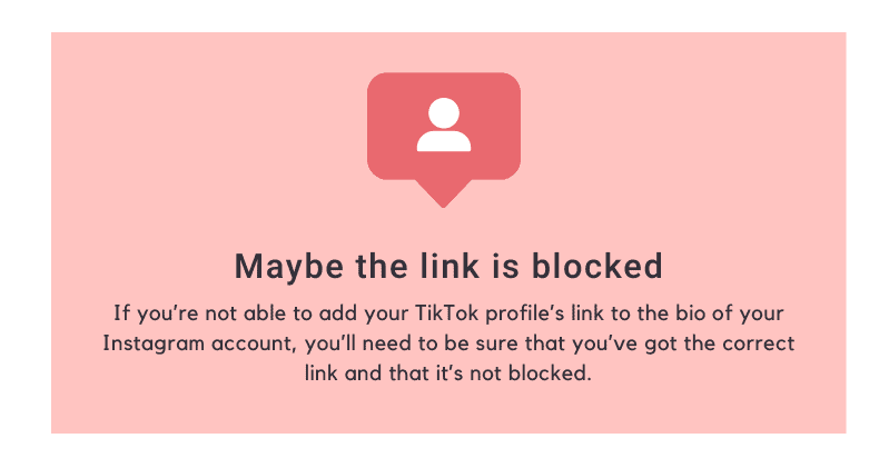 Maybe the link is blocked