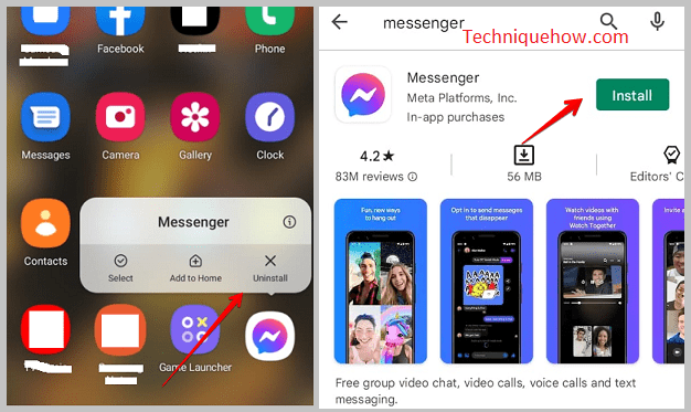 Messenger Install and uninstall