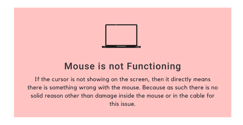 Mouse is not Functioning