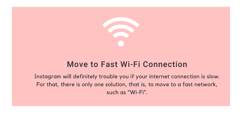 Move to Fast Wi-Fi Connection
