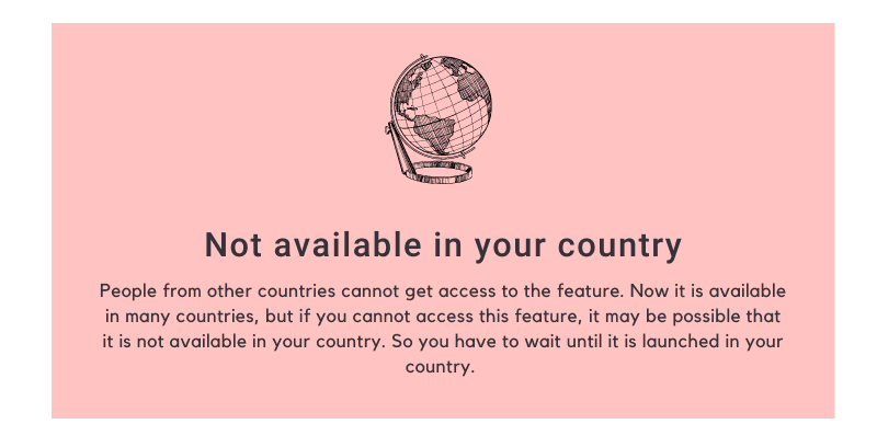 Not available in your country