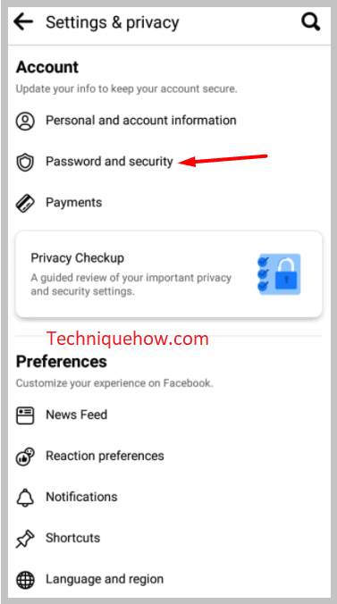 Password and security