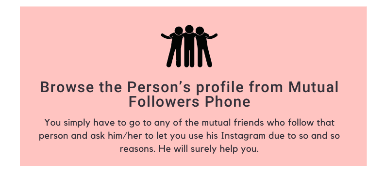 Person's profile from Mutual Followers Phone