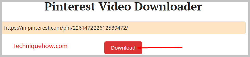Pinterest Video Downloader 
