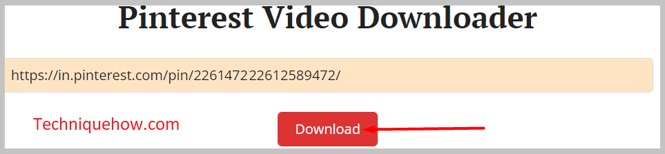 Pinterest Video Downloader