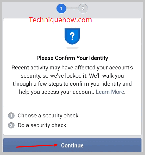 Please confirm your identity