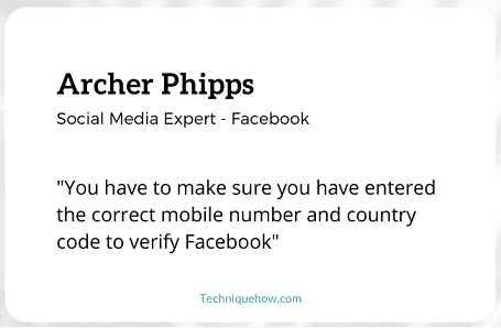facebook enter a valid mobile number