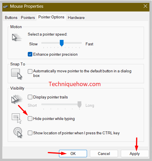 Pointer Options