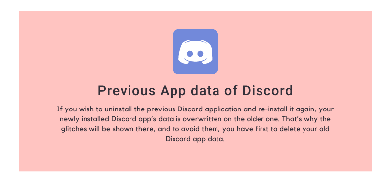 Previous App data of Discord