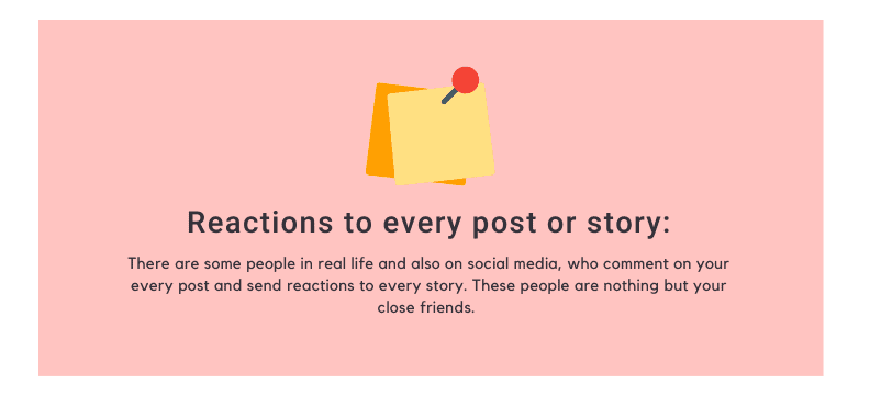 Reactions to every post or story