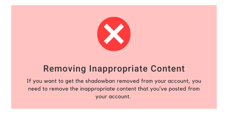 Removing Inappropriate Content