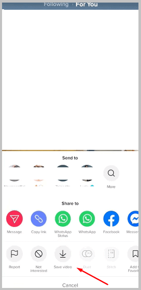 Save Video On TikTok