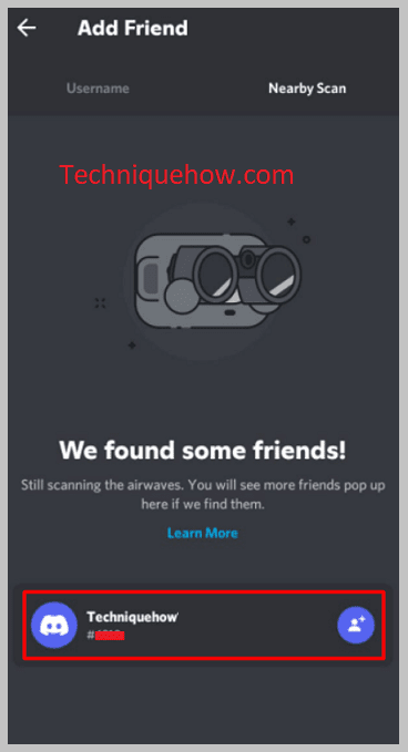 Scanning for available users
