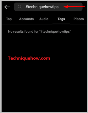 Search Hashtag
