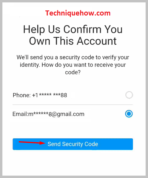 Select the email ID option
