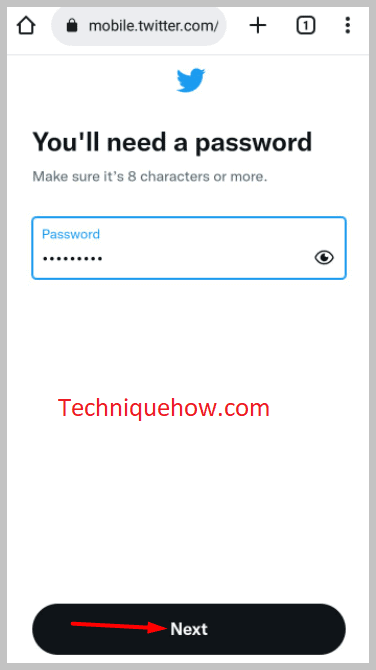 Set a new Password & done 