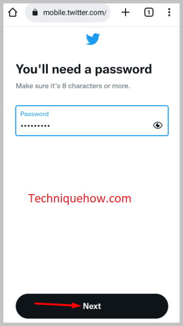 Set a new Password & done