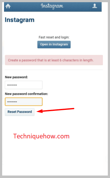 Set a new password