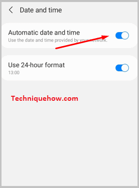 Set time Automatically