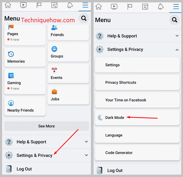 Settings and privacy