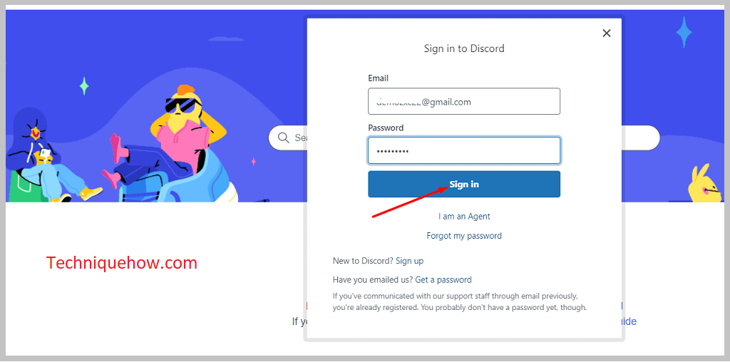 Sign in to Discord