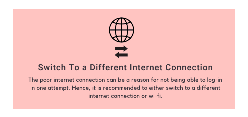 Switch To a Different Internet Connection