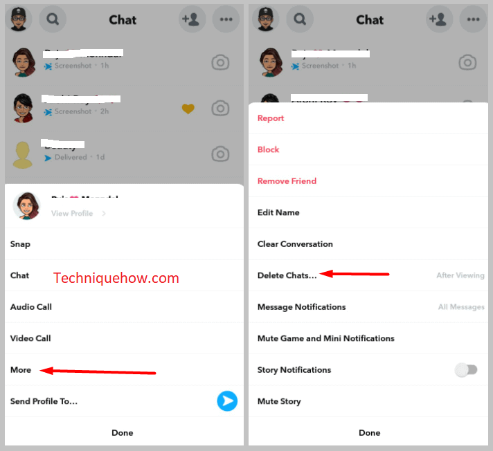 Tap on Delete Chat.....