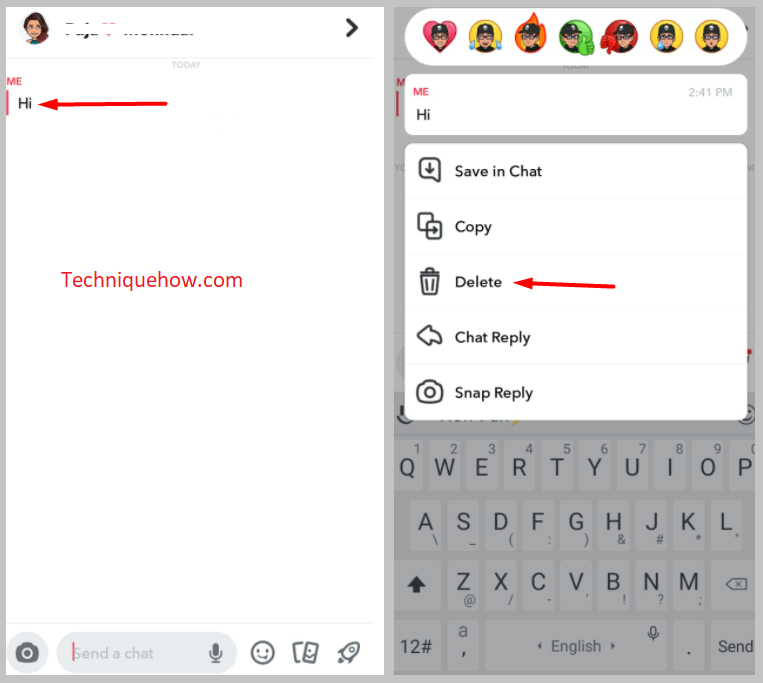 Tap-on-Delete