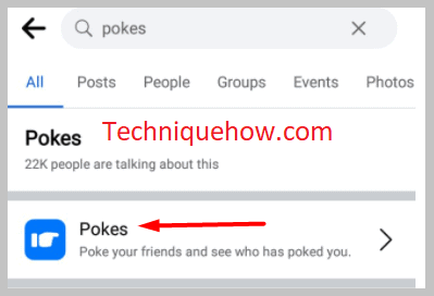 Tap on Pokes app