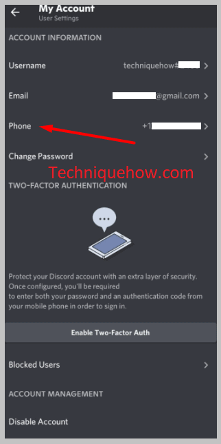 Tap on “phone” option