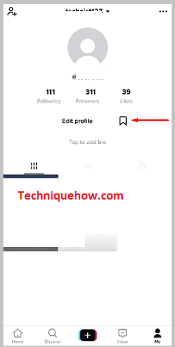 Tap on the Bookmark icon