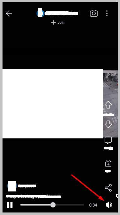 Tap on the Speaker icon