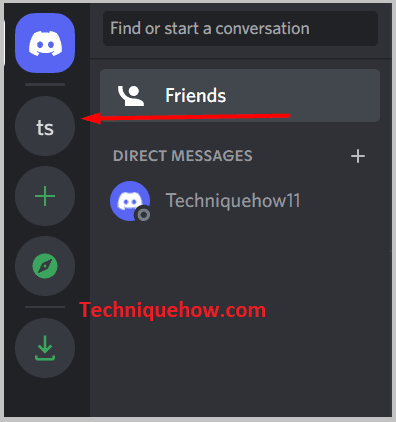 Tap on the arrow icon