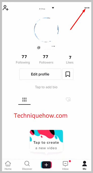 Tap on the three-dots icon