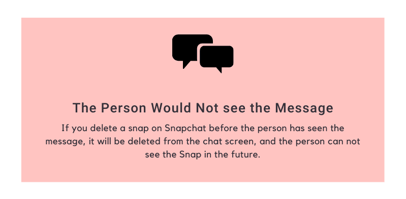 The Person Would Not see the Message