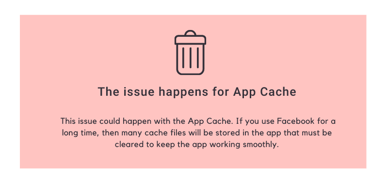 The issue happens for App Cache