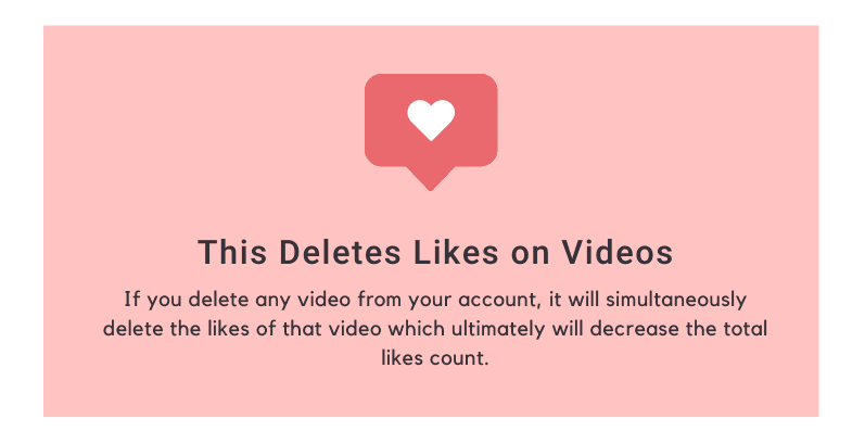 This deletes likes on videos