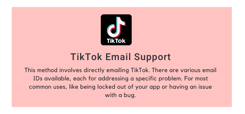 TikTok Email Support
