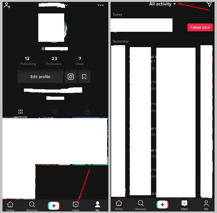 TikTok Inbox