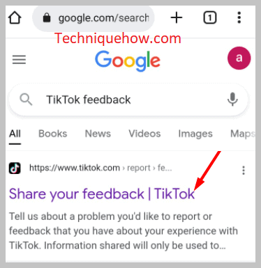 TikTok feedback app