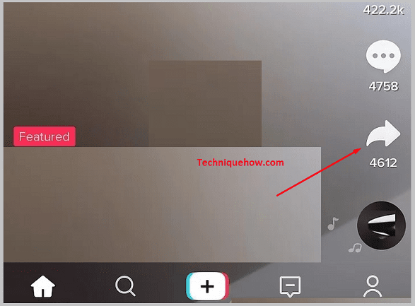 Tiktok Share option