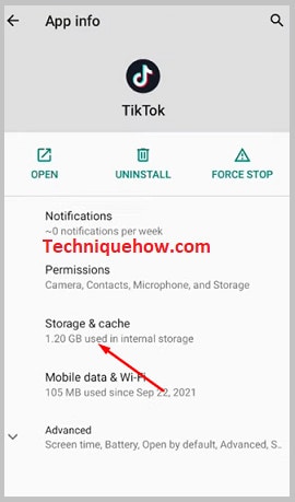 Tiktok cache