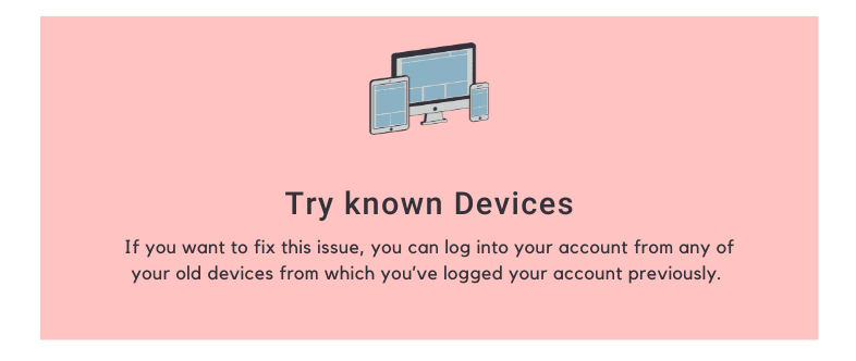 Try known devices
