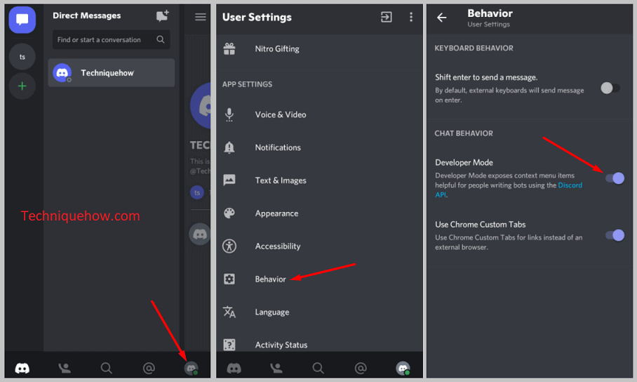 Turn on Developer Mode