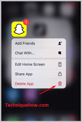 Uninstall Snapchat