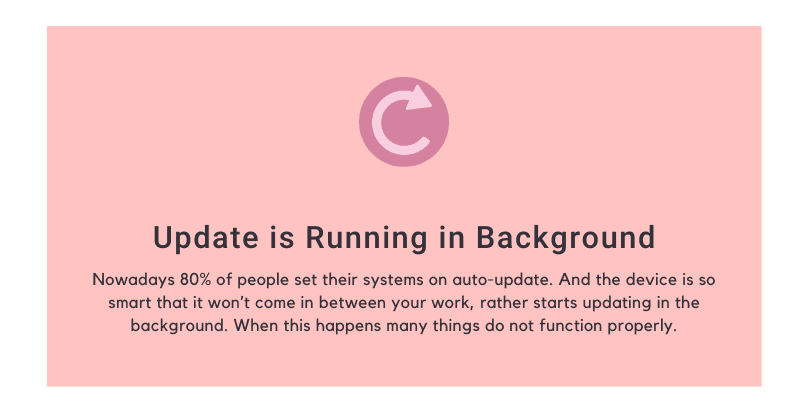 Update is Running in Background