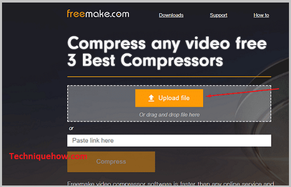 Upload the video