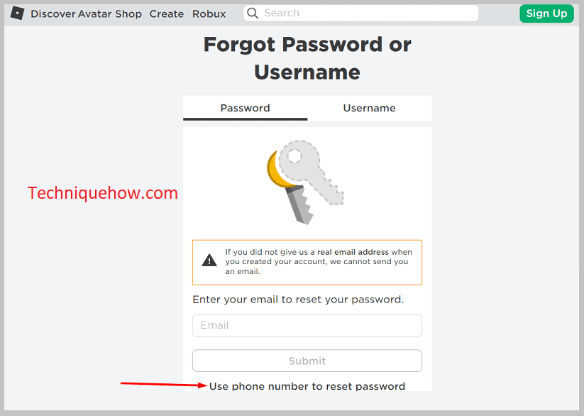 Use phone number to reset password