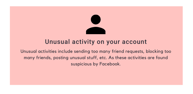Usual activity on your account